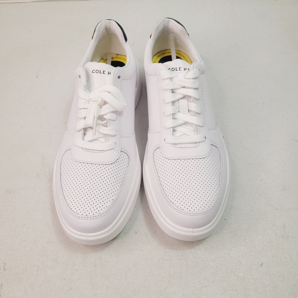 Cole Haan Grand Crosscourt Sneakers Mens 9.5 White Leather Low Top Shoes - Picture 10 of 11
